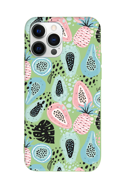 Pastel Renkler Lansman Model İçi Kadife Silikon Telefon Kılıfı