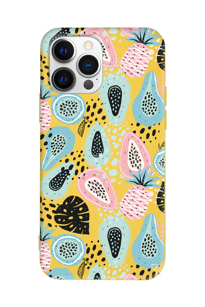 Pastel Renkler Lansman Model İçi Kadife Silikon Telefon Kılıfı