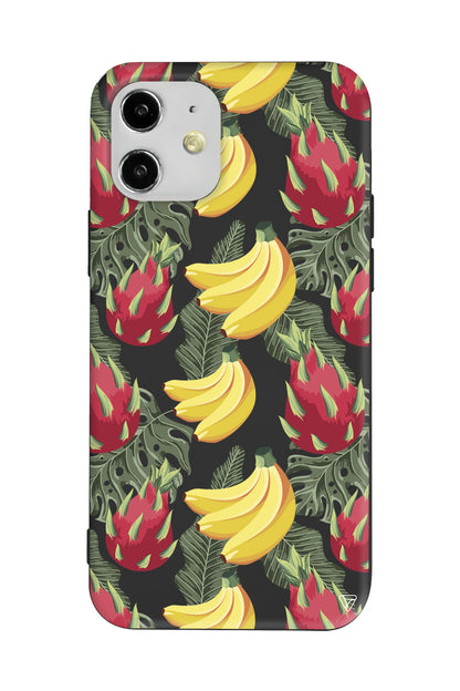 Muz Lansman Model İçi Kadife Silikon Telefon Kılıfı