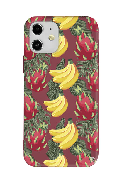 Muz Lansman Model İçi Kadife Silikon Telefon Kılıfı