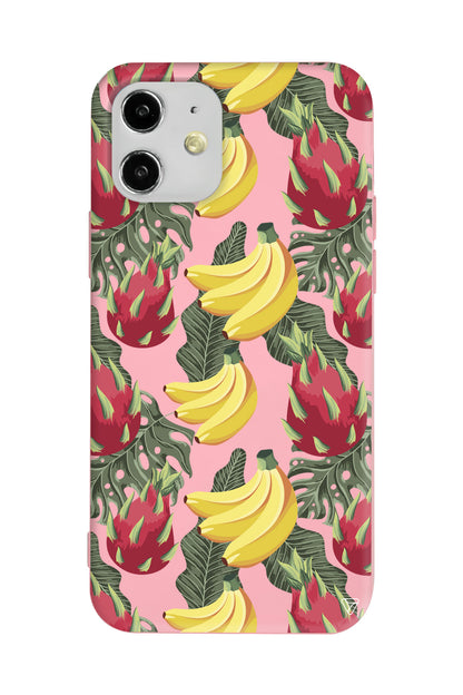 Muz Lansman Model İçi Kadife Silikon Telefon Kılıfı