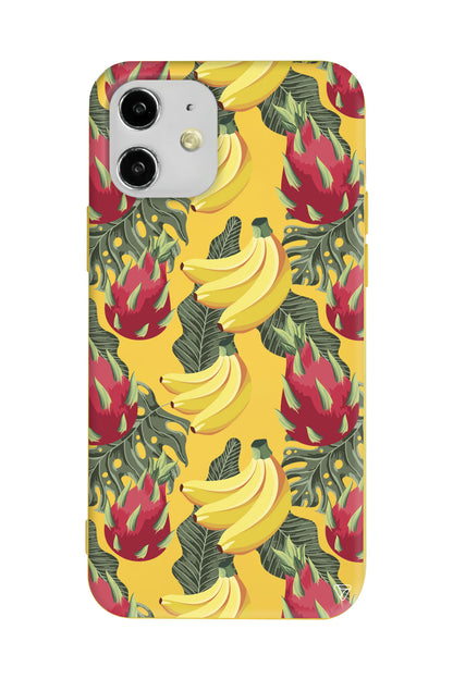 Muz Lansman Model İçi Kadife Silikon Telefon Kılıfı