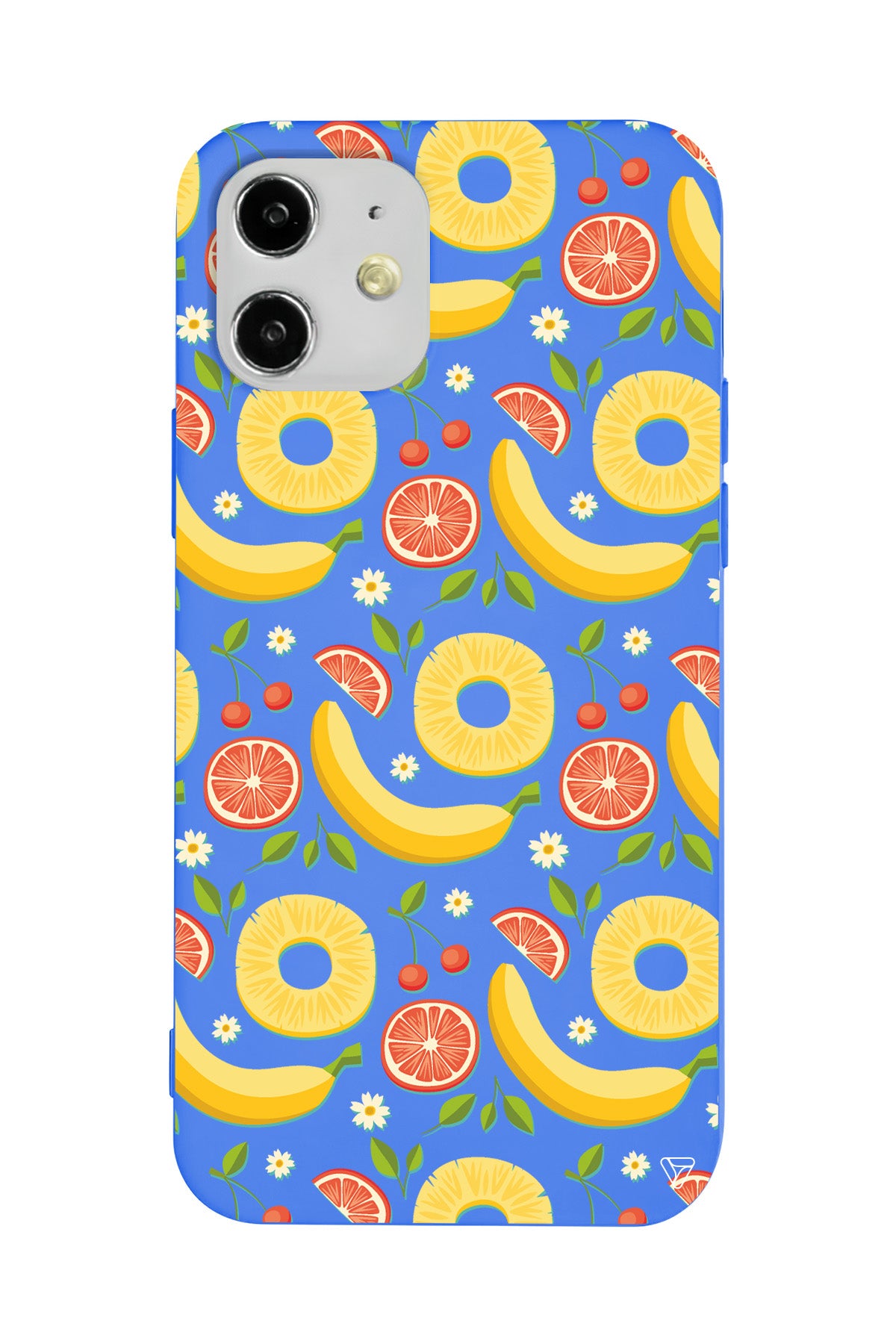 Muz Greyfurt Lansman Model İçi Kadife Silikon Telefon Kılıfı