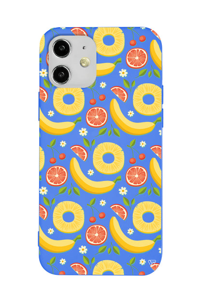 Muz Greyfurt Lansman Model İçi Kadife Silikon Telefon Kılıfı