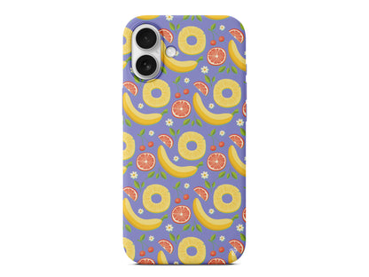 Muz Greyfurt Lansman Model İçi Kadife Silikon Telefon Kılıfı