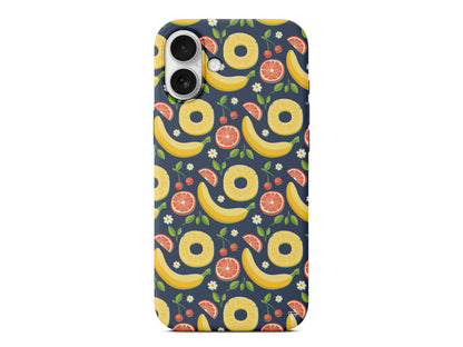 Muz Greyfurt Lansman Model İçi Kadife Silikon Telefon Kılıfı