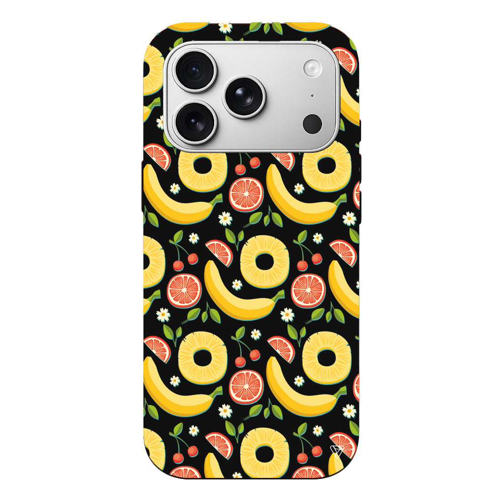 Muz Greyfurt Lansman Model İçi Kadife Silikon Telefon Kılıfı