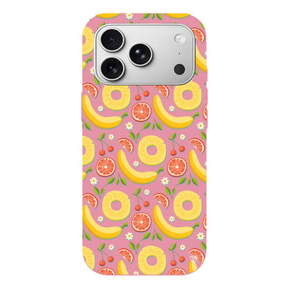 Muz Greyfurt Lansman Model İçi Kadife Silikon Telefon Kılıfı