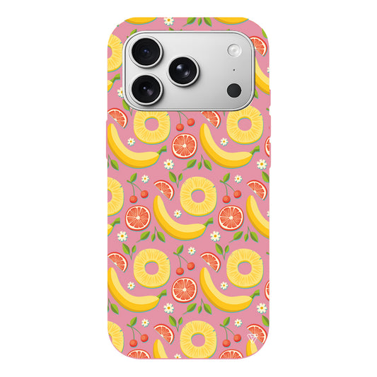 Muz Greyfurt Lansman Model İçi Kadife Silikon Telefon Kılıfı