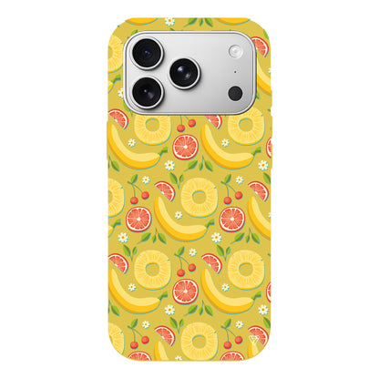 Muz Greyfurt Lansman Model İçi Kadife Silikon Telefon Kılıfı