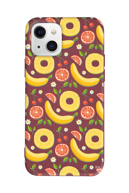 Muz Greyfurt Lansman Model İçi Kadife Silikon Telefon Kılıfı – Plus Serisine Özel