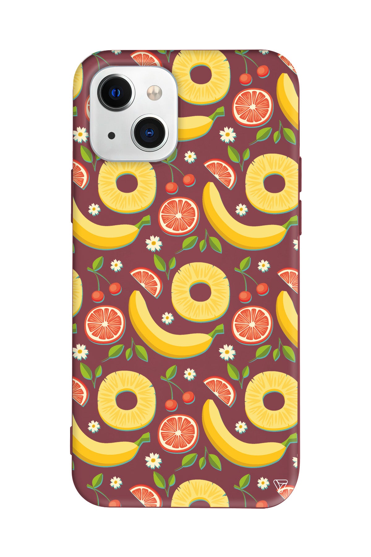 Muz Greyfurt Lansman Model İçi Kadife Silikon Telefon Kılıfı