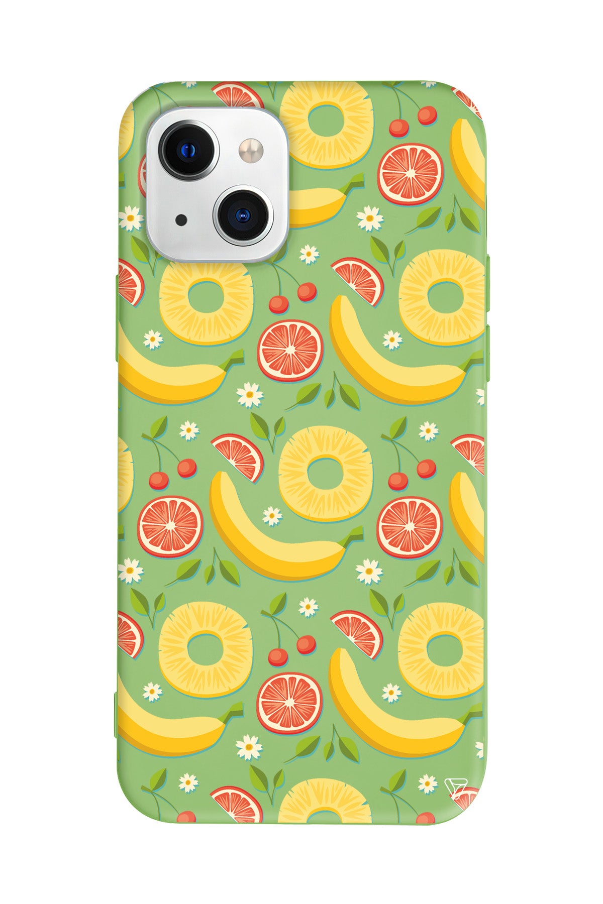 Muz Greyfurt Lansman Model İçi Kadife Silikon Telefon Kılıfı