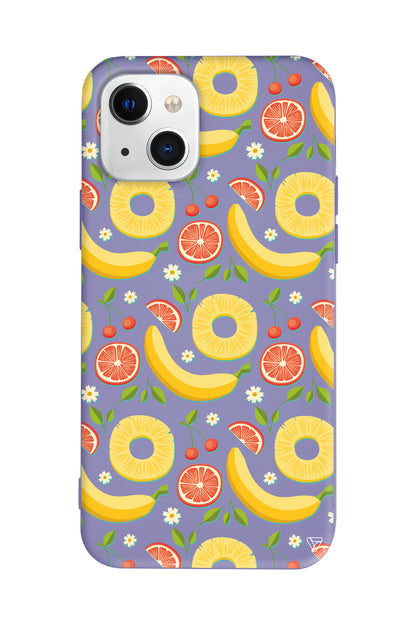 Muz Greyfurt Lansman Model İçi Kadife Silikon Telefon Kılıfı