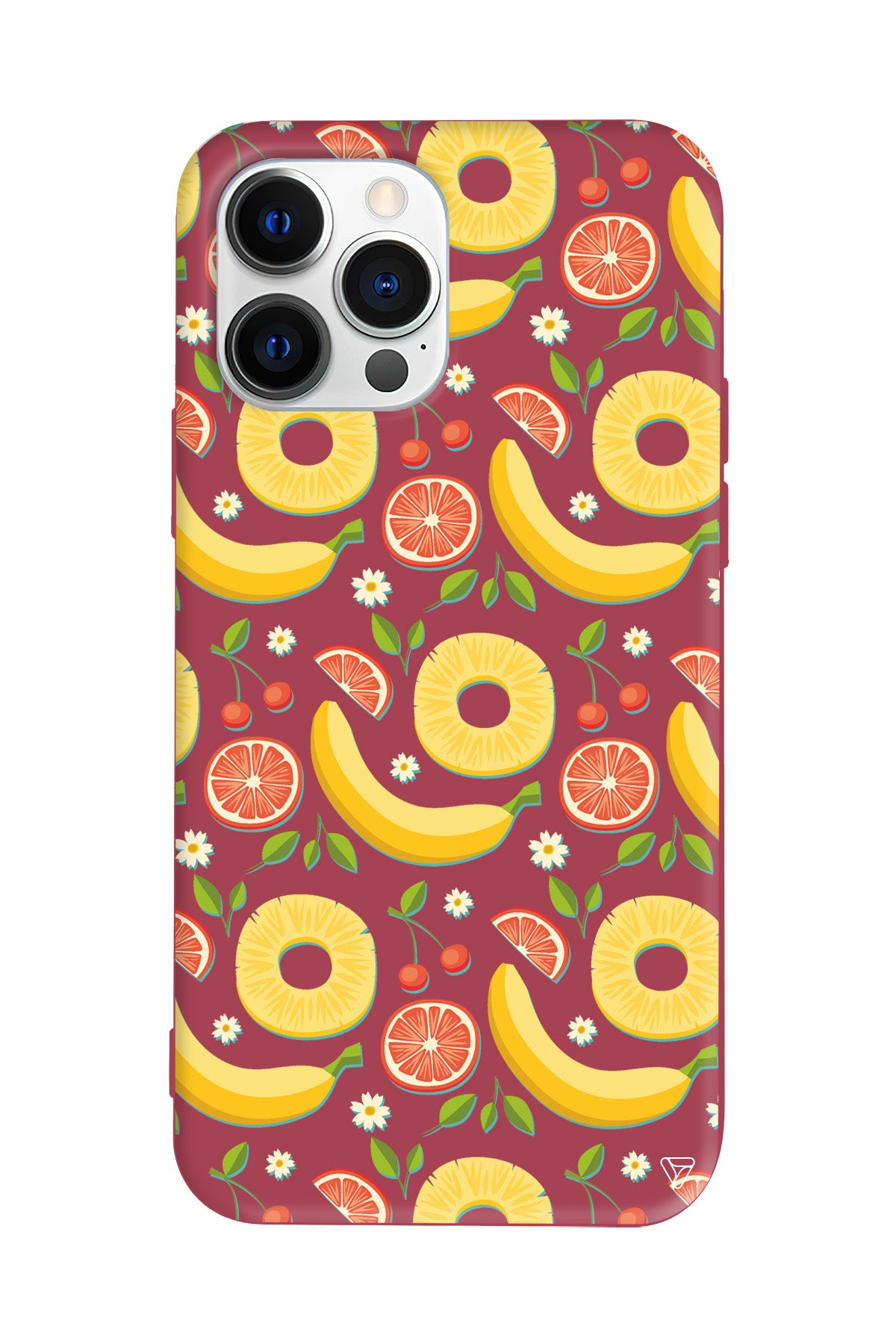 Muz Greyfurt Lansman Model İçi Kadife Silikon Telefon Kılıfı