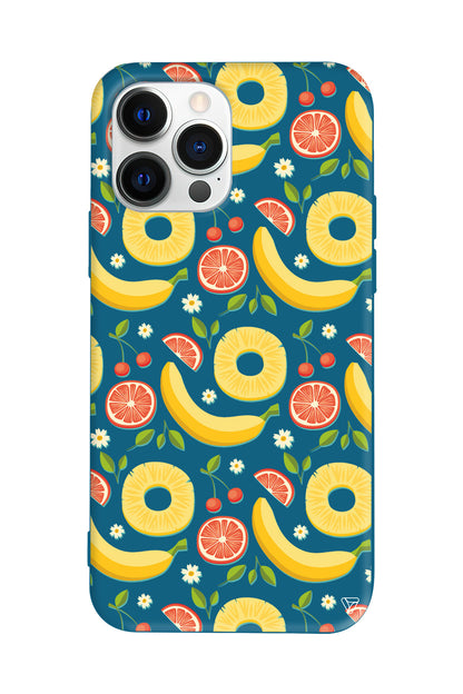 Muz Greyfurt Lansman Model İçi Kadife Silikon Telefon Kılıfı