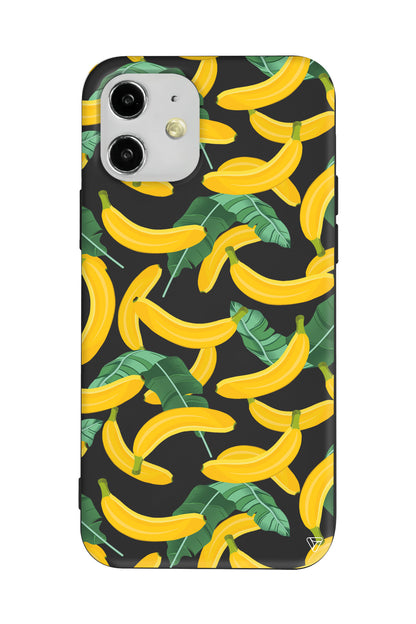 Muz Bahcesi Lansman Model İçi Kadife Silikon Telefon Kılıfı