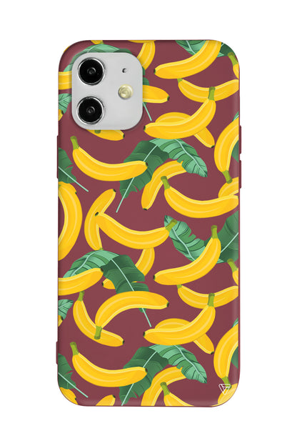 Muz Bahcesi Lansman Model İçi Kadife Silikon Telefon Kılıfı