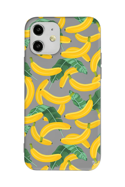 Muz Bahcesi Lansman Model İçi Kadife Silikon Telefon Kılıfı