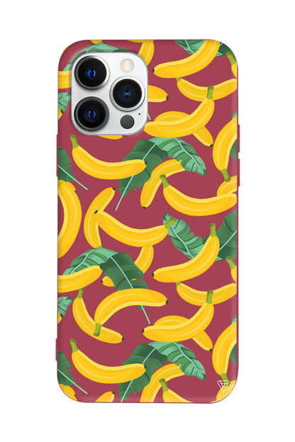 Muz Bahcesi Lansman Model İçi Kadife Silikon Telefon Kılıfı