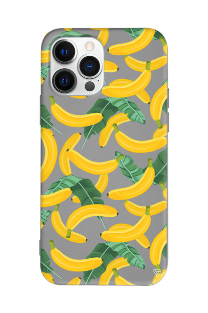 Muz Bahcesi Lansman Model İçi Kadife Silikon Telefon Kılıfı