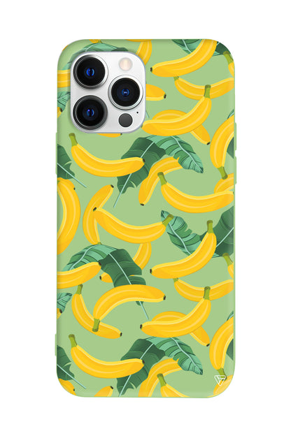 Muz Bahcesi Lansman Model İçi Kadife Silikon Telefon Kılıfı