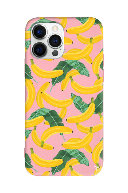 Muz Bahcesi Lansman Model İçi Kadife Silikon Telefon Kılıfı