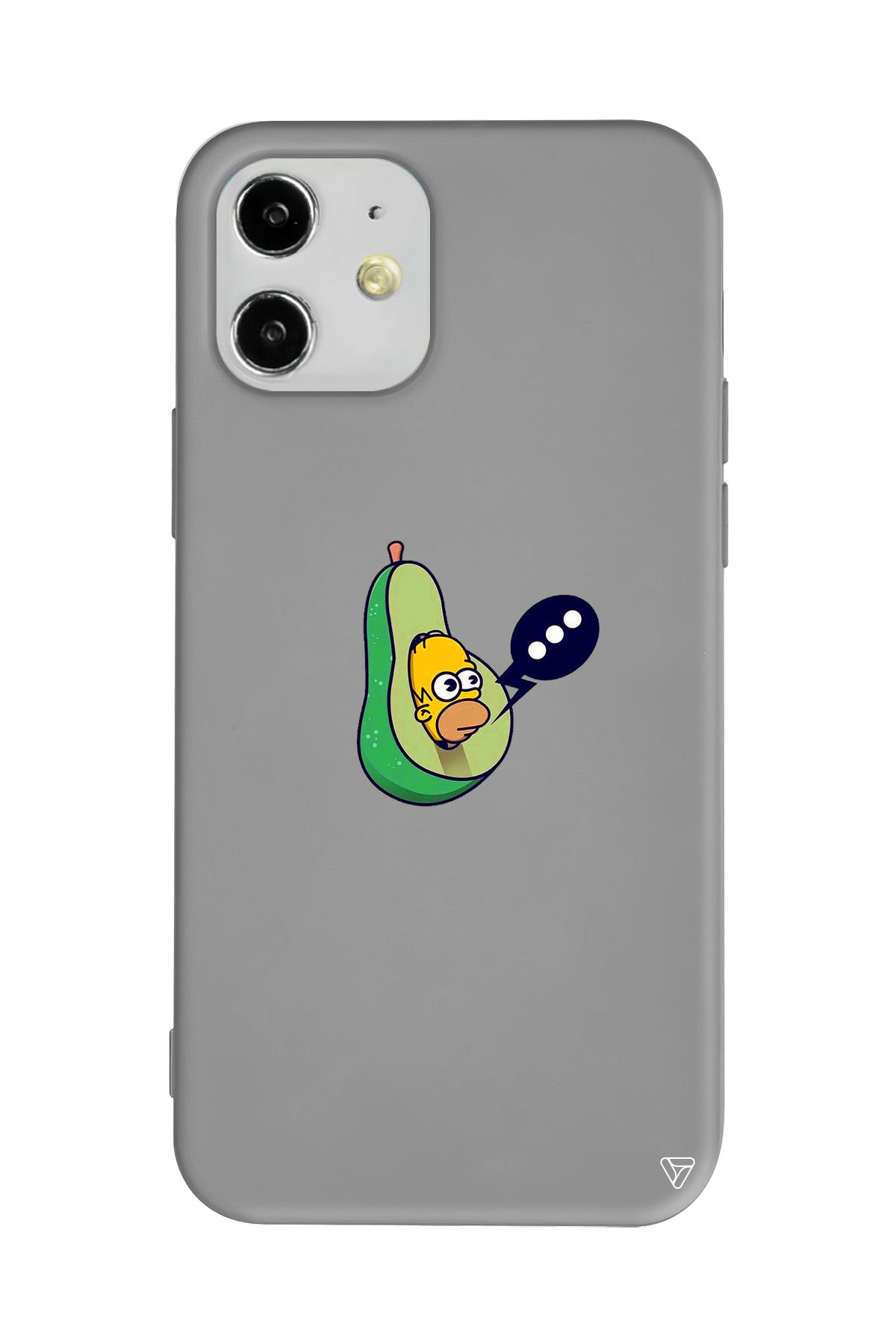 Avokado Simpson Lansman Model İçi Kadife Silikon Telefon Kılıfı
