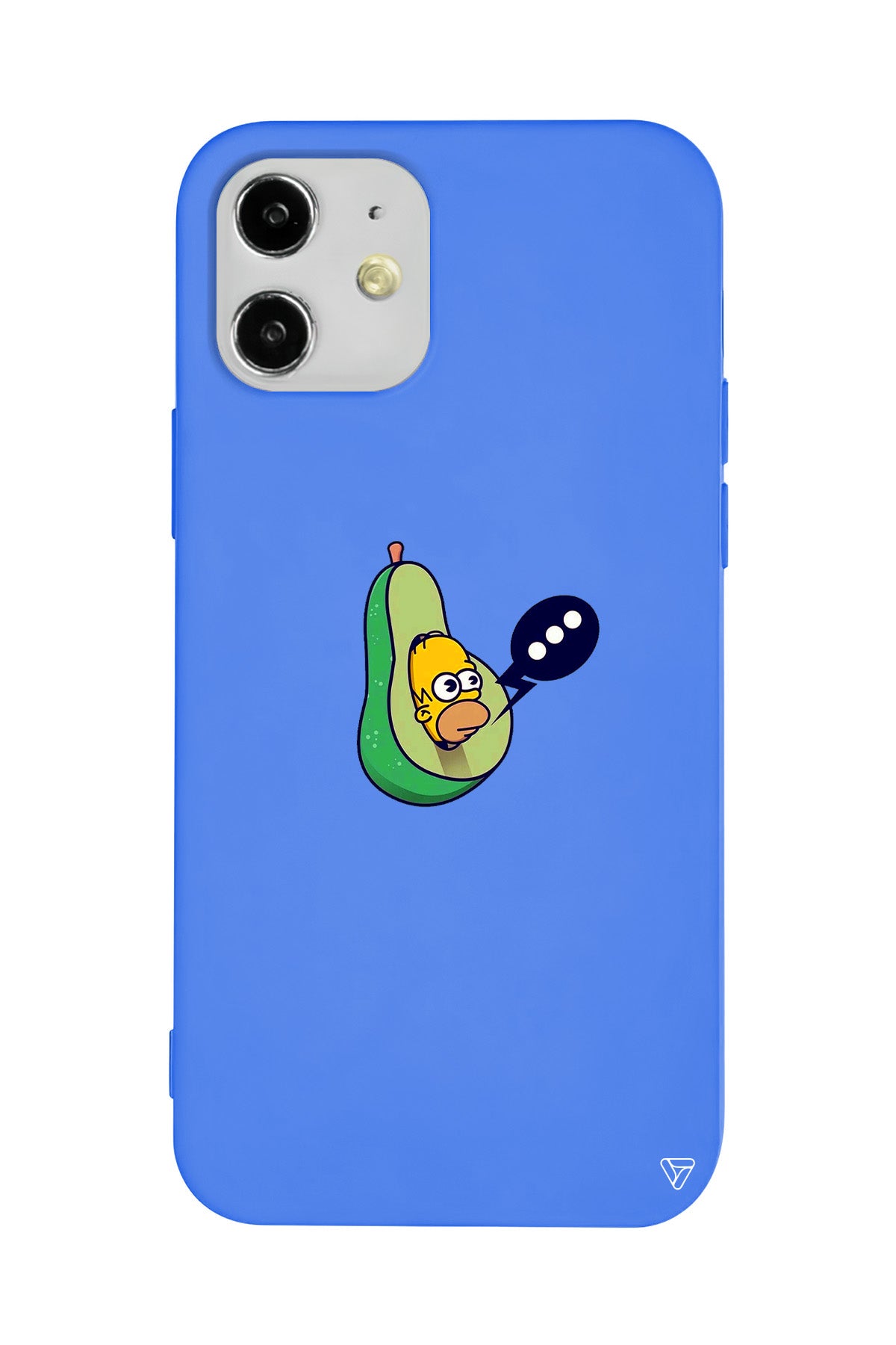 Avokado Simpson Lansman Model İçi Kadife Silikon Telefon Kılıfı