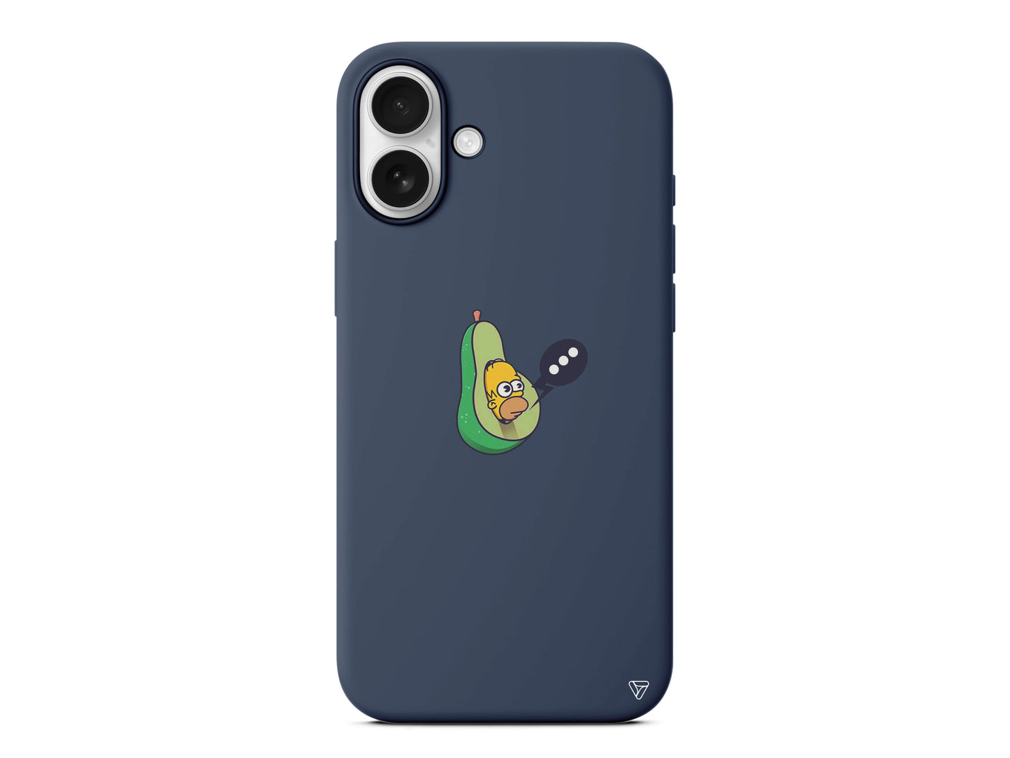 Avokado Simpson Lansman Model İçi Kadife Silikon Telefon Kılıfı