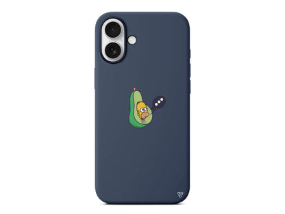 Avokado Simpson Lansman Model İçi Kadife Silikon Telefon Kılıfı
