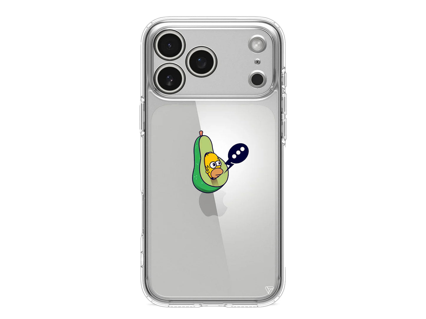 Avokado Simpson Lansman Model İçi Kadife Silikon Telefon Kılıfı