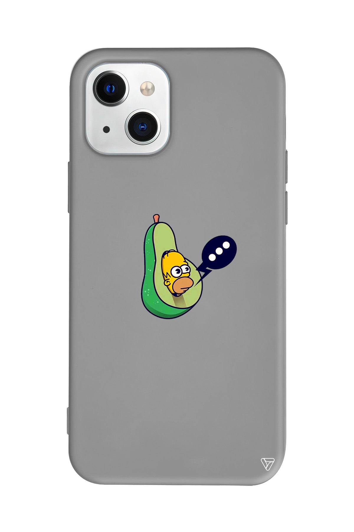 Avokado Simpson Lansman Model İçi Kadife Silikon Telefon Kılıfı