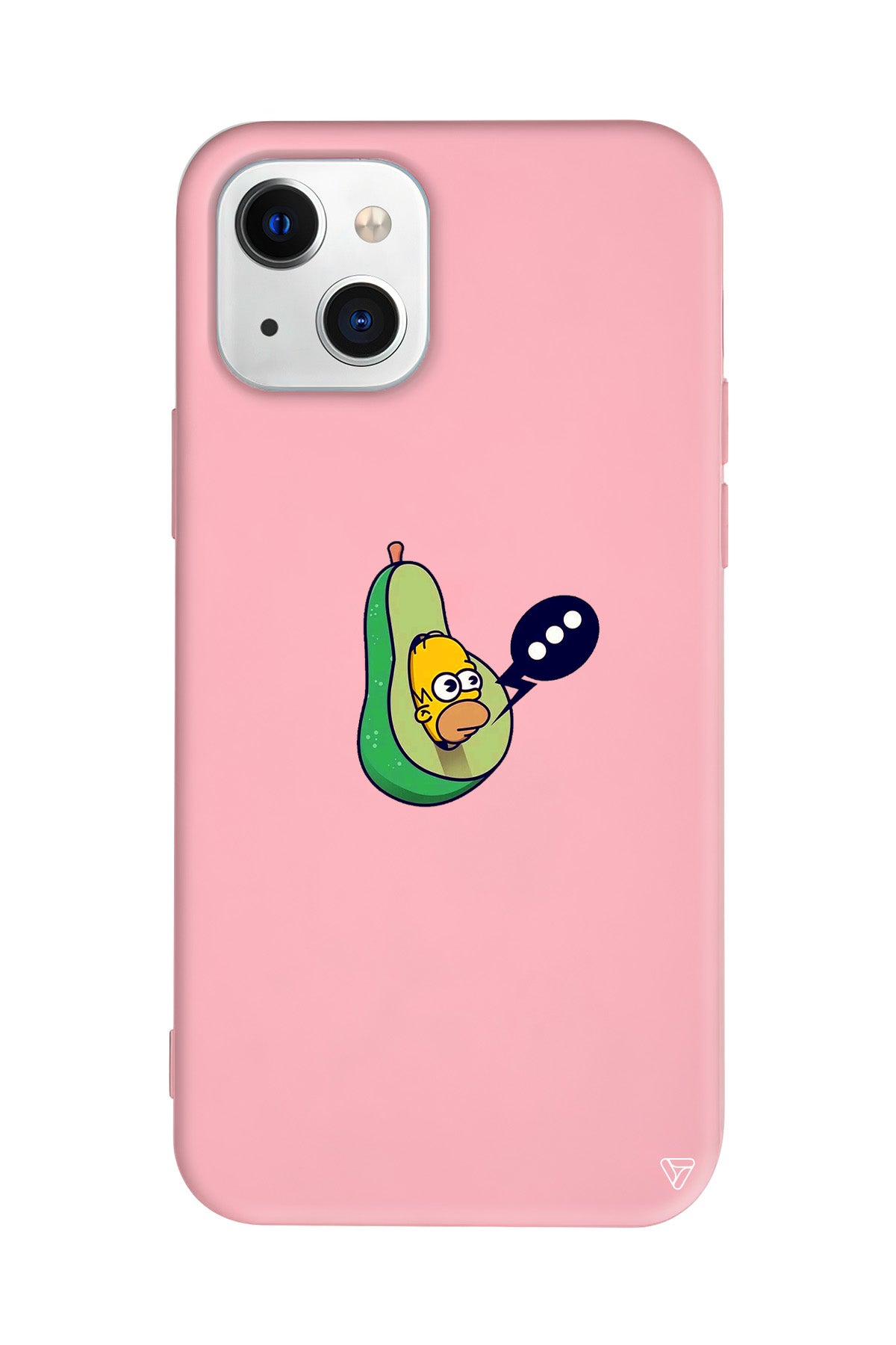 Avokado Simpson Lansman Model İçi Kadife Silikon Telefon Kılıfı – Plus Serisine Özel