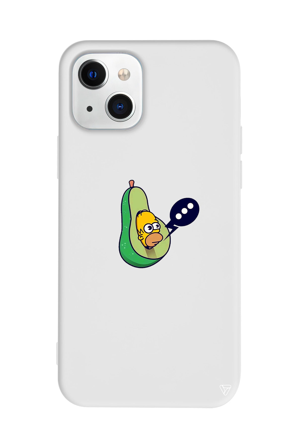 Avokado Simpson Lansman Model İçi Kadife Silikon Telefon Kılıfı – Plus Serisine Özel