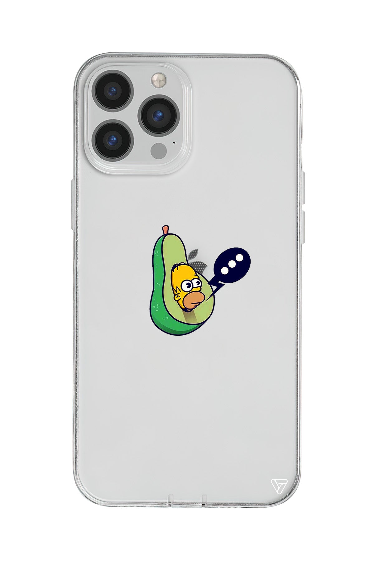 Avokado Simpson Lansman Model İçi Kadife Silikon Telefon Kılıfı