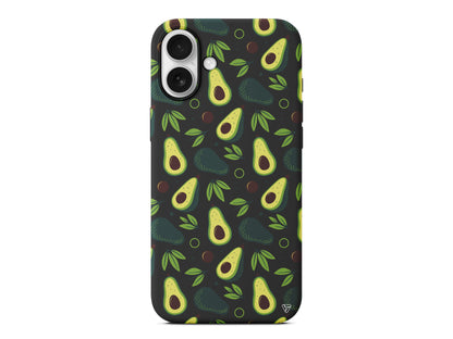 Avokado Deseni Lansman Model İçi Kadife Silikon Telefon Kılıfı – Plus Serisine Özel