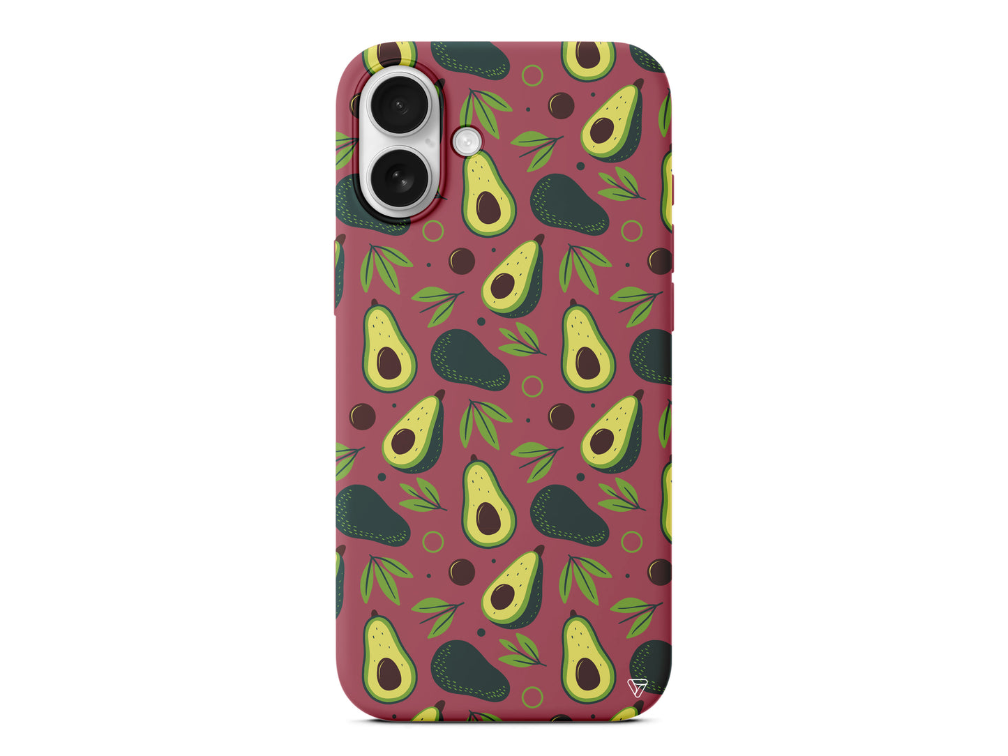 Avokado Deseni Lansman Model İçi Kadife Silikon Telefon Kılıfı