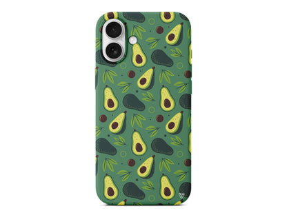 Avokado Deseni Lansman Model İçi Kadife Silikon Telefon Kılıfı – Plus Serisine Özel