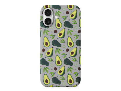 Avokado Deseni Lansman Model İçi Kadife Silikon Telefon Kılıfı – Plus Serisine Özel