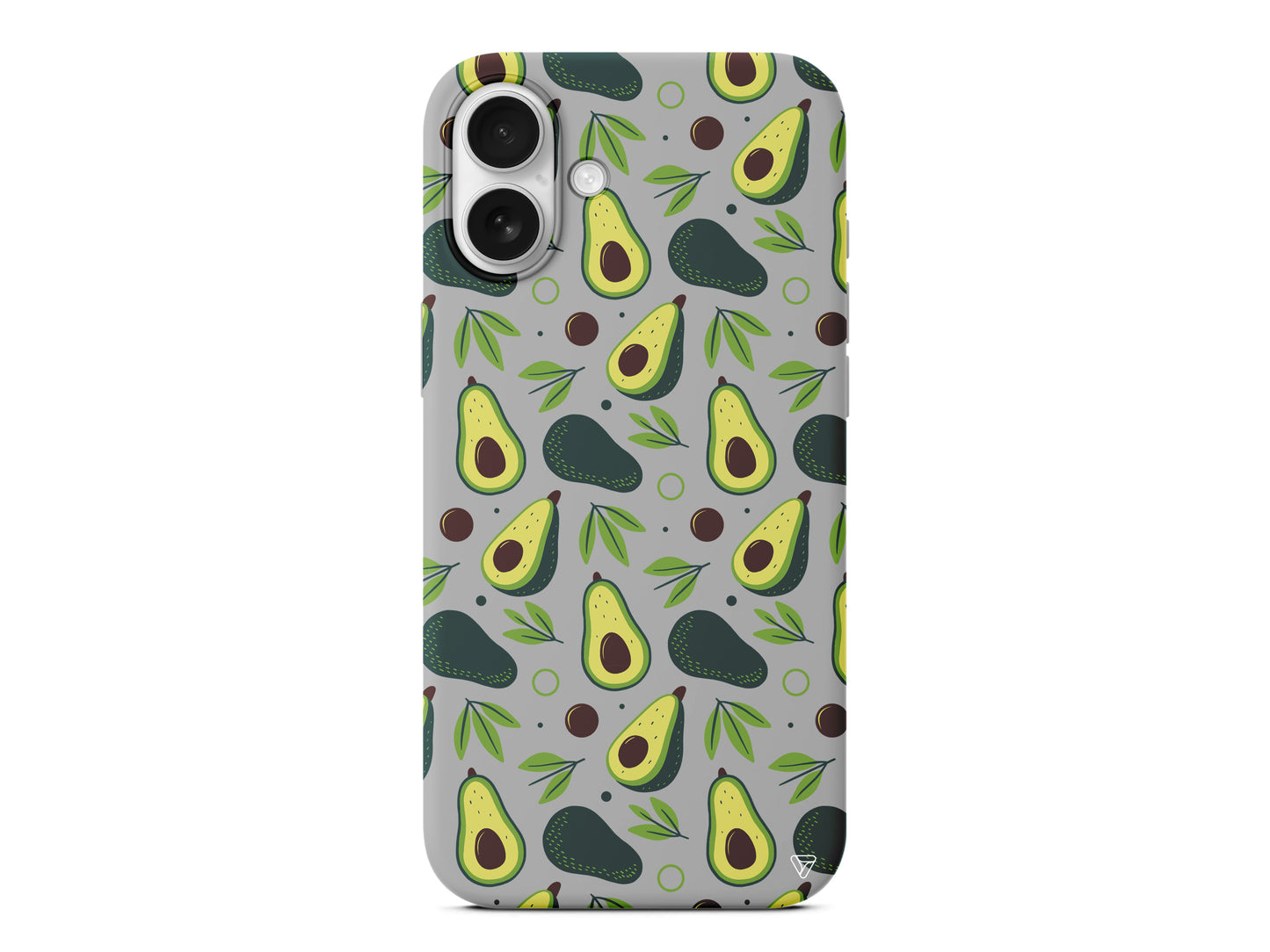 Avokado Deseni Lansman Model İçi Kadife Silikon Telefon Kılıfı