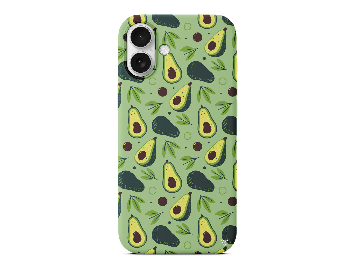 Avokado Deseni Lansman Model İçi Kadife Silikon Telefon Kılıfı