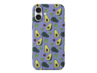 Avokado Deseni Lansman Model İçi Kadife Silikon Telefon Kılıfı – Plus Serisine Özel