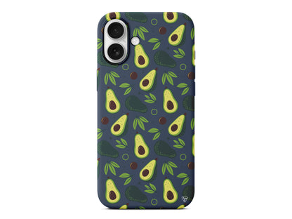 Avokado Deseni Lansman Model İçi Kadife Silikon Telefon Kılıfı – Plus Serisine Özel