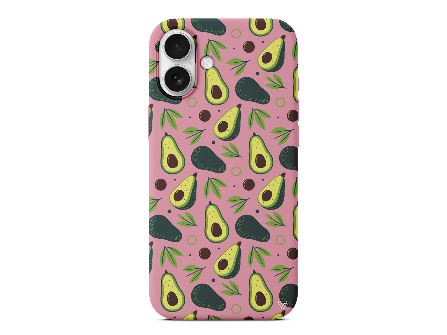 Avokado Deseni Lansman Model İçi Kadife Silikon Telefon Kılıfı – Plus Serisine Özel