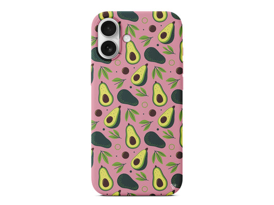 Avokado Deseni Lansman Model İçi Kadife Silikon Telefon Kılıfı – Plus Serisine Özel