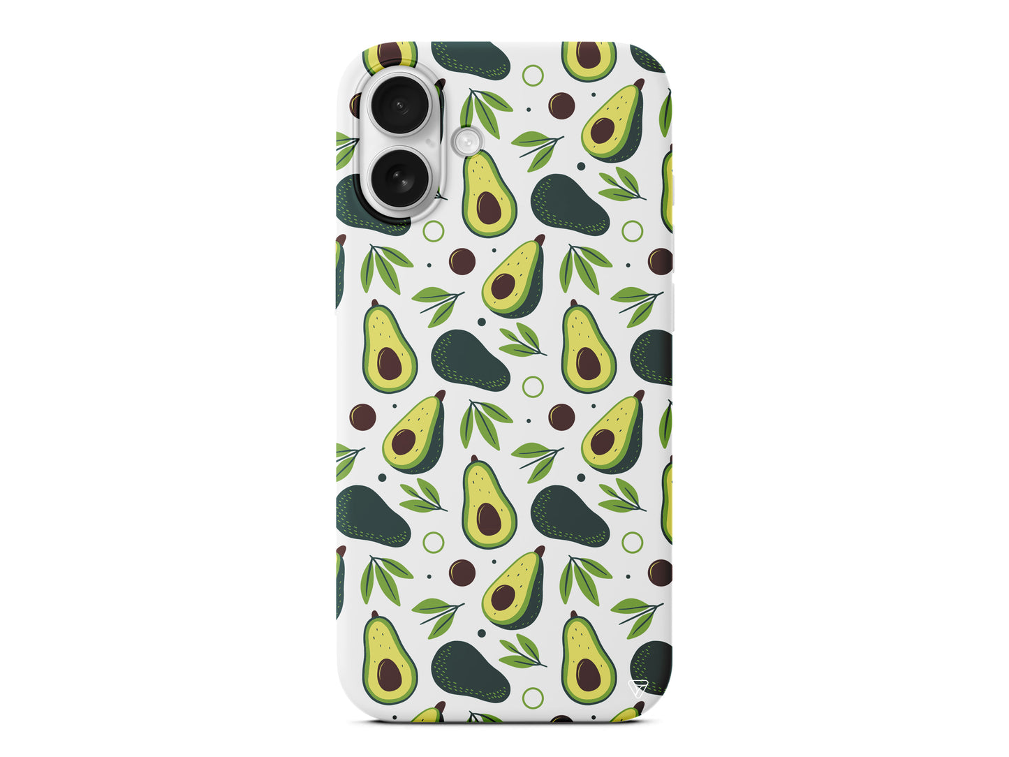 Avokado Deseni Lansman Model İçi Kadife Silikon Telefon Kılıfı