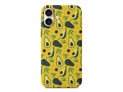 Avokado Deseni Lansman Model İçi Kadife Silikon Telefon Kılıfı – Plus Serisine Özel