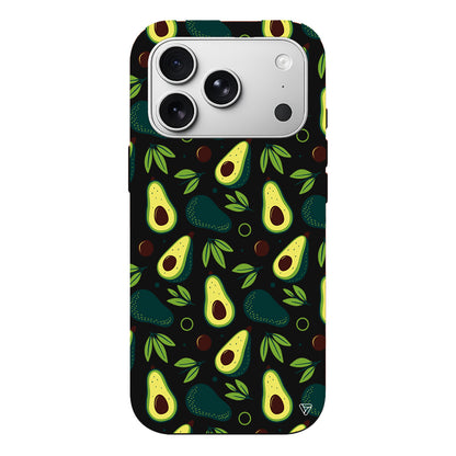 Avokado Deseni Lansman Model İçi Kadife Silikon Telefon Kılıfı