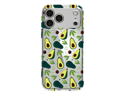 Avokado Deseni Lansman Model İçi Kadife Silikon Telefon Kılıfı